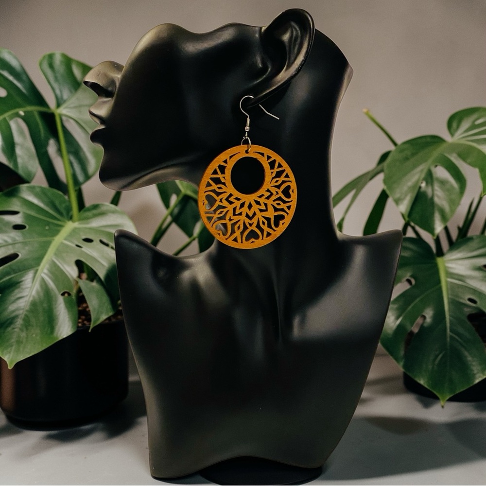 ✨NEW✨ Natural Wood Boho Lightweight Wooden Earrings